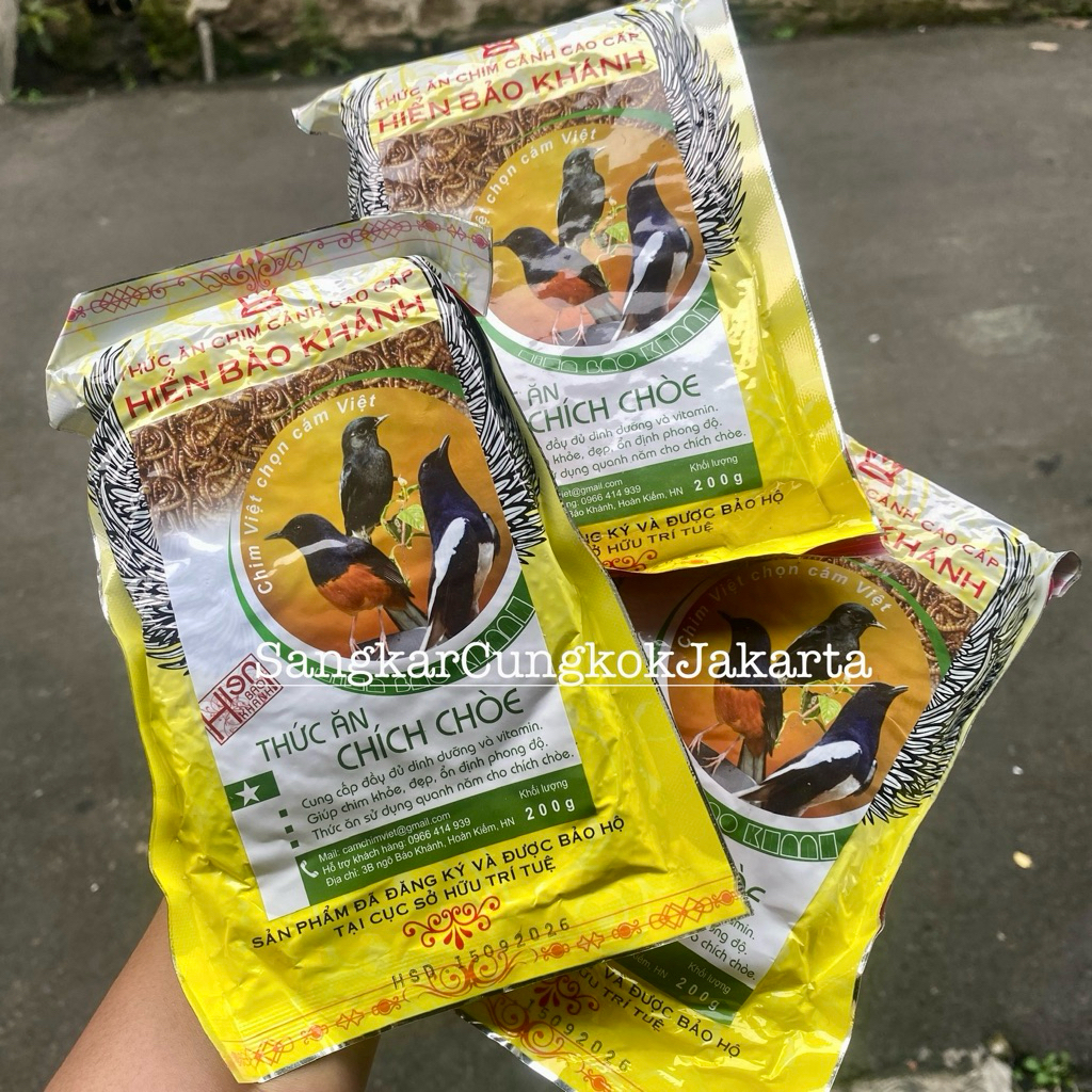 Voer HBK Murai Kacer Pakan Burung HIEN BAO KHANH High Protein Import Vietnam