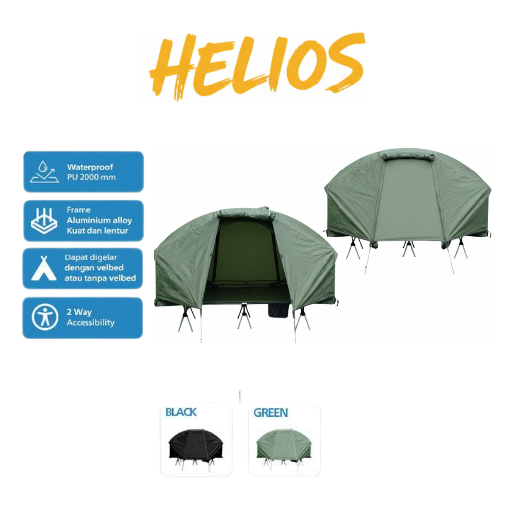 ALLTREK Tenda Camping HELIOS Tenda Velbed Ultralight
