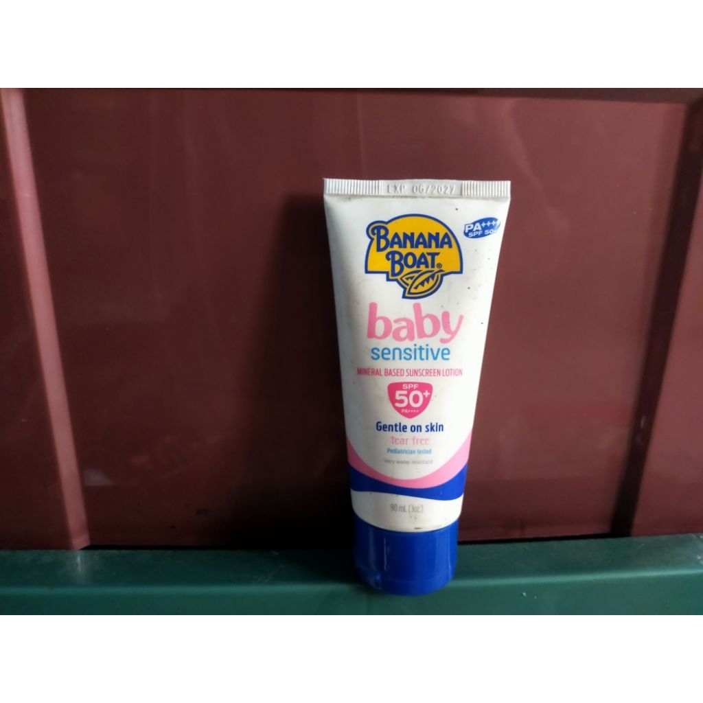 Banana Boat Baby Sensitive SPF 50 PA++ 90ml REJECT KEMASAN