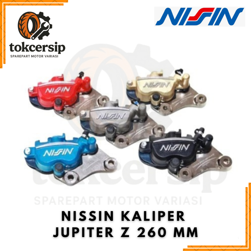 NISSIN KALIPER JUPITER Z UKURAN 260MM 2 PISTON NISIN SAMURAI BRAKE ORIGINAL