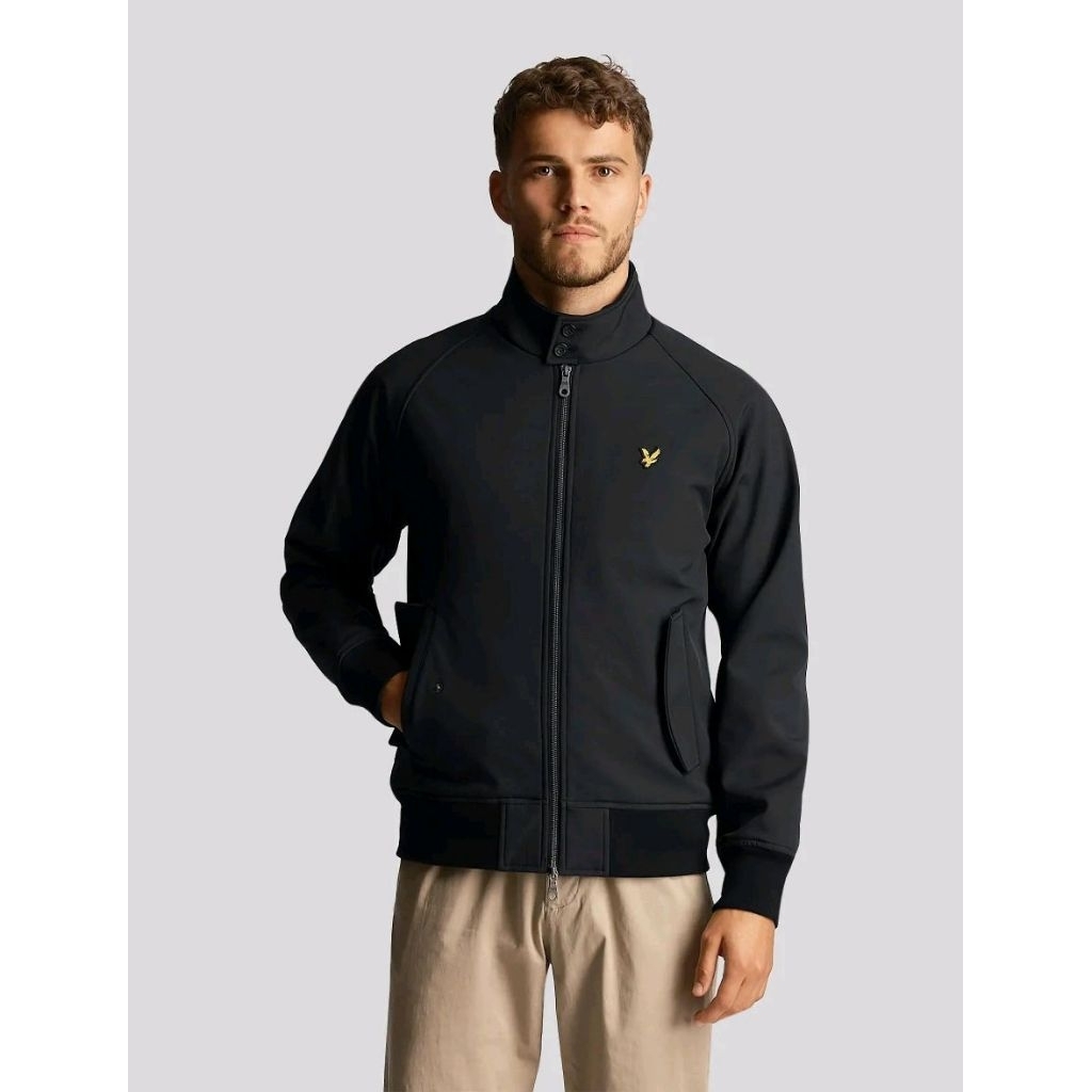 Lyle and Scott Softshell Harrington Jacket Black Original