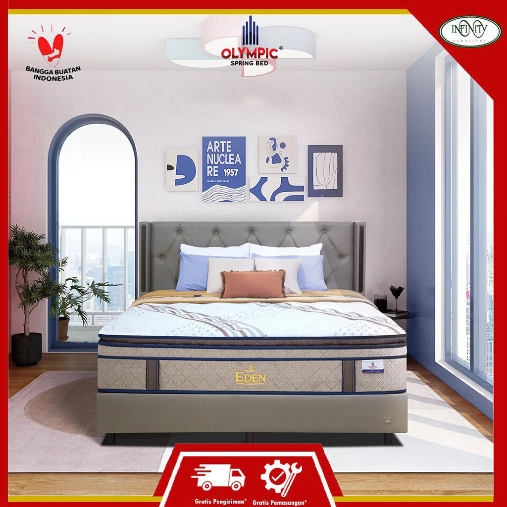 OLYMPIC Kasur Spring Bed Set EDEN Full Set