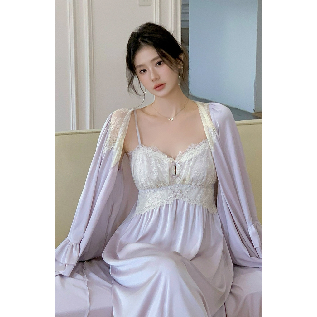 Minon Robe Set Sleepdress - Little Woman Sleepwear