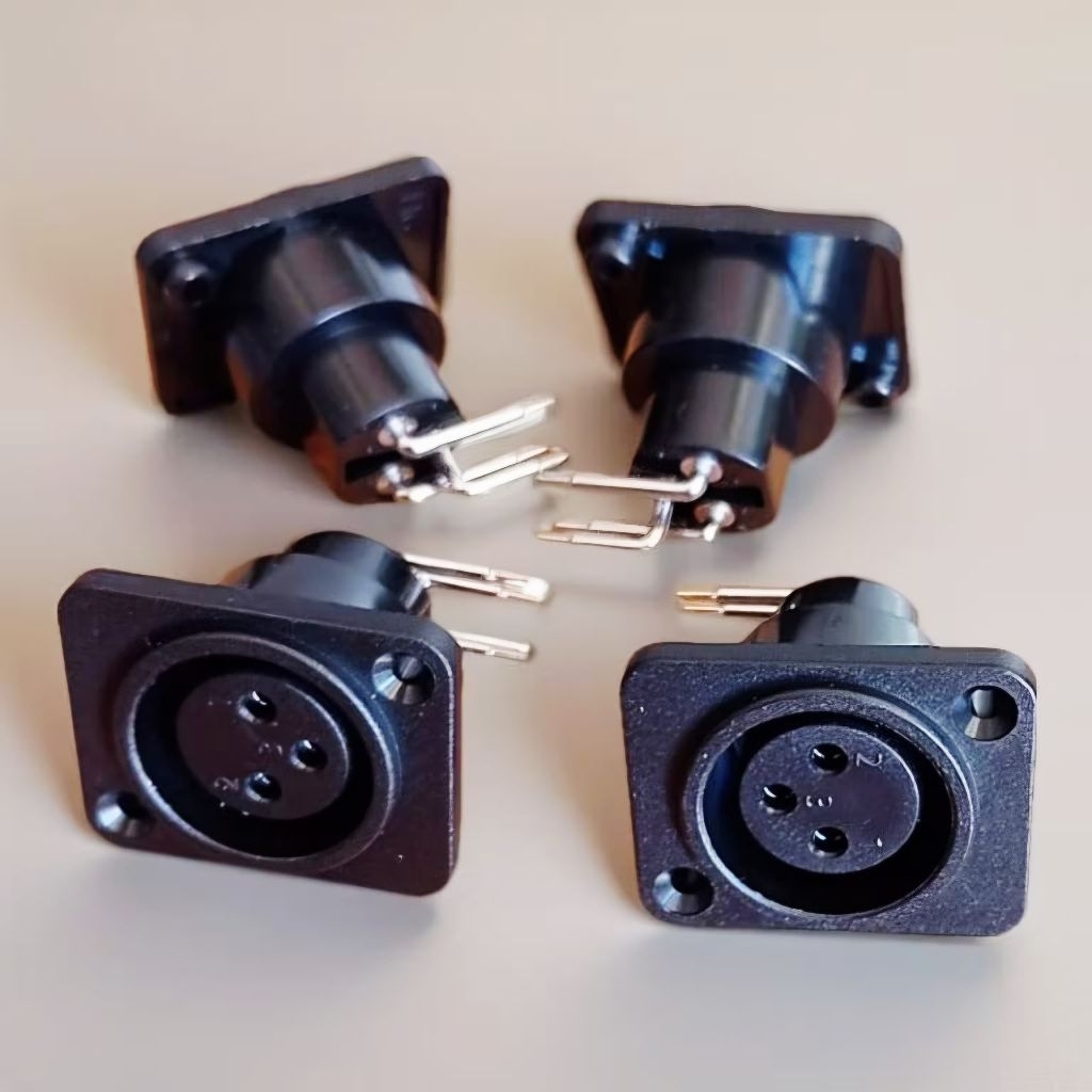 soket canon xlr input bahan plastik berkualitas