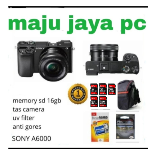 Kamera Sony A6000 kit 16-50mm / SONY A6000 BODY KIT 16-50MM