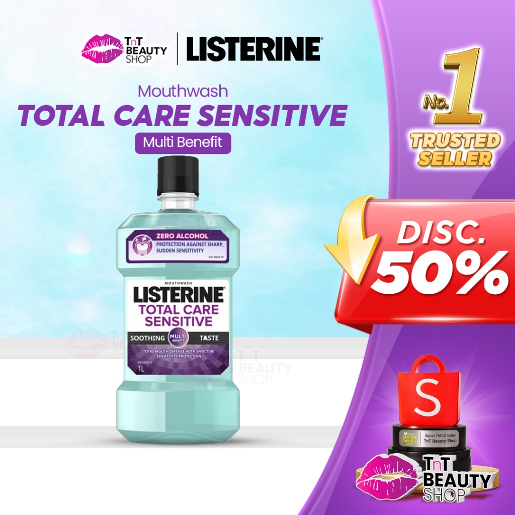LISTERINE Multi Protect Sensitive Mouthwash / Obat Kumur 250 ML l TnT Beauty Sop