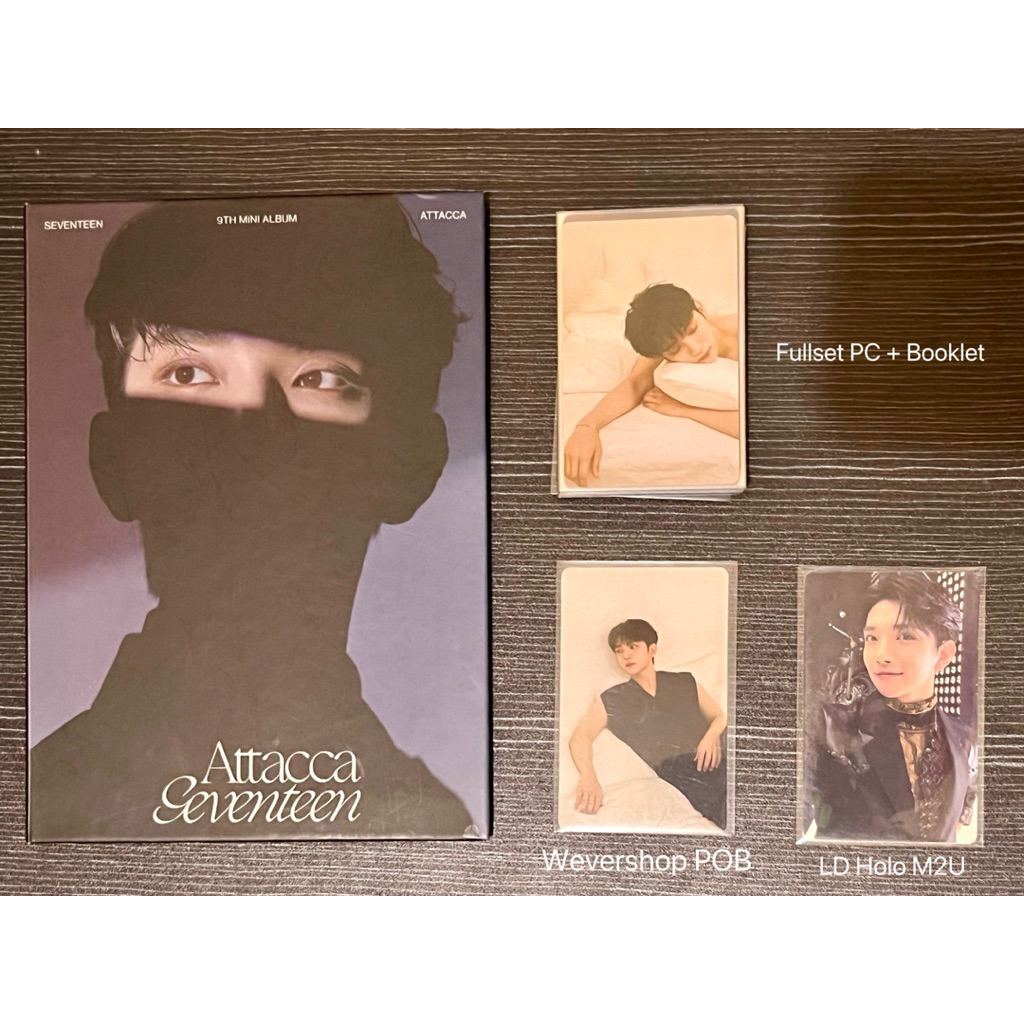 Joshua Seventeen Attacca Booklet + Fullset Photocard + PC POB Weverse + PC LD Hologram M2U