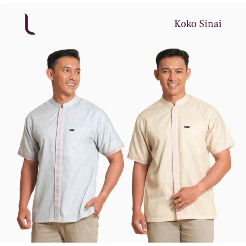 ZATTA MEN Koko Sinai - Fashion Pria Muslim - Koko Atasan Pria Elzatta - Koko Atasan Dewasa Lengan Pe