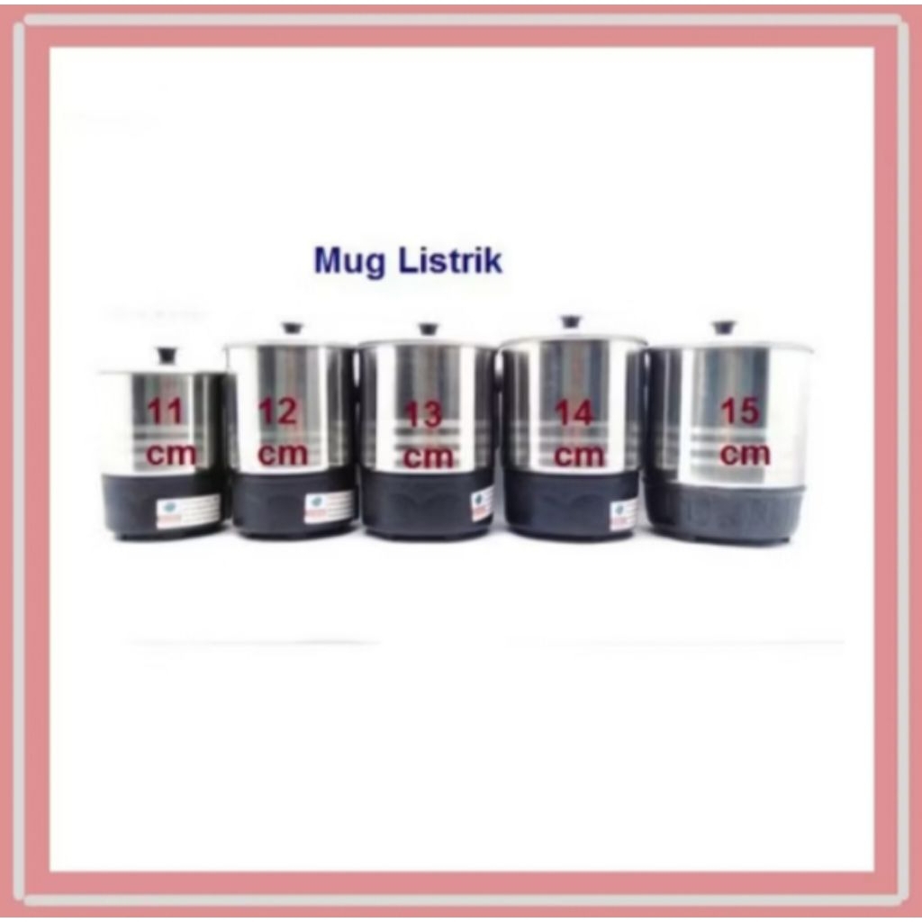 Mug listrik, mug stainless