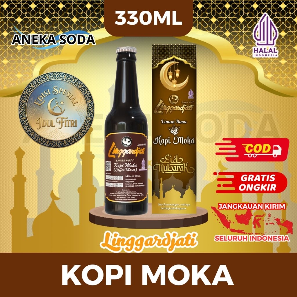 Limun Linggarjati Edisi Lebaran | Kopi Moka 330ml Halal Termurah