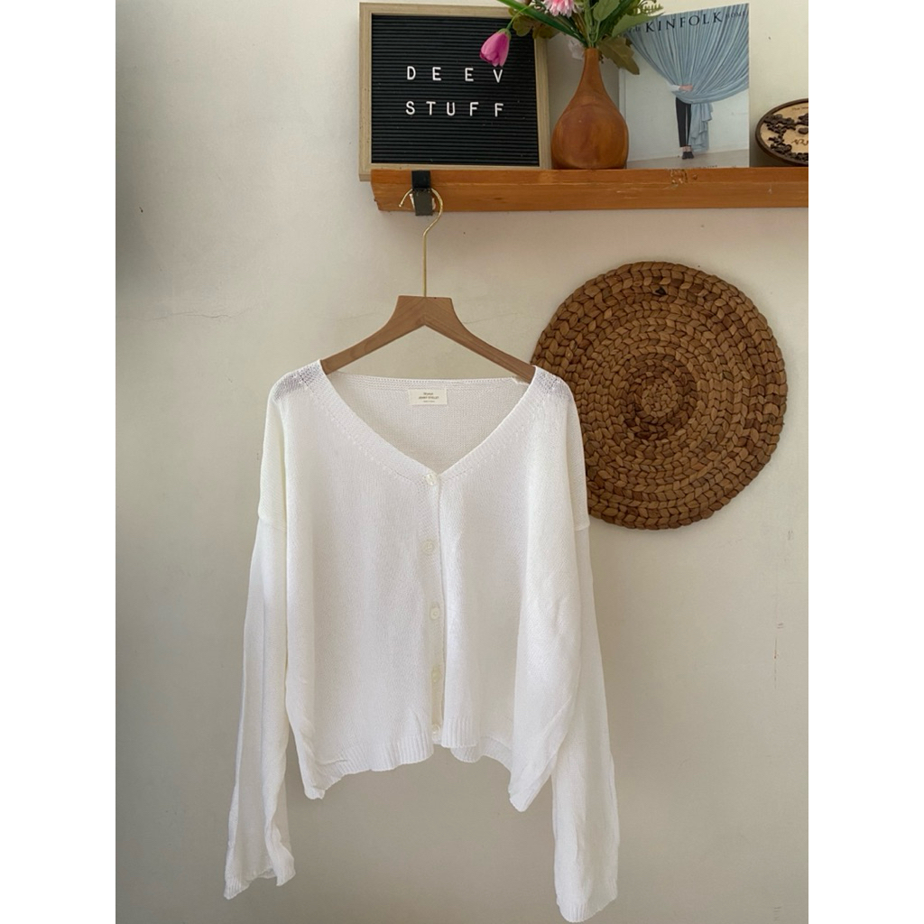 CARDIGAN CROP JARING OVERSIZE BY MYMYT