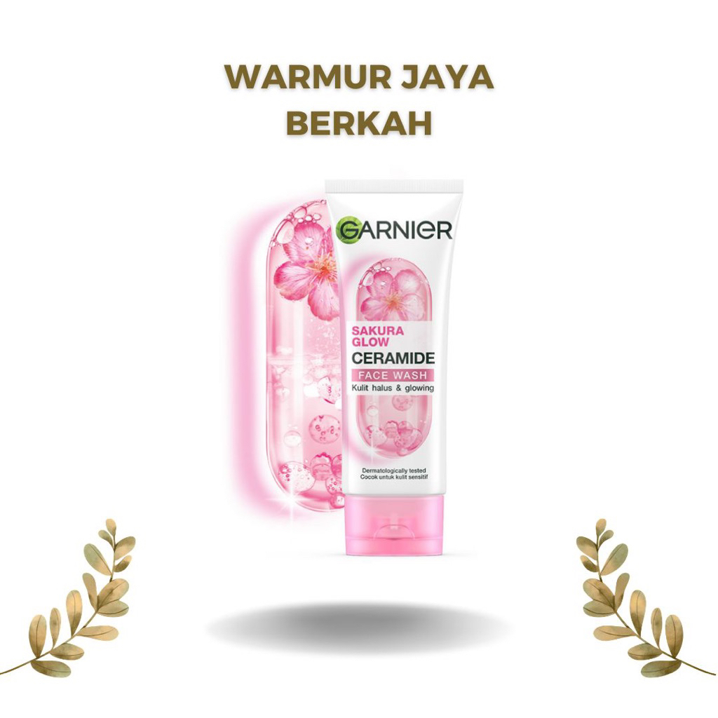Garnier sakura glow pembersih wajah