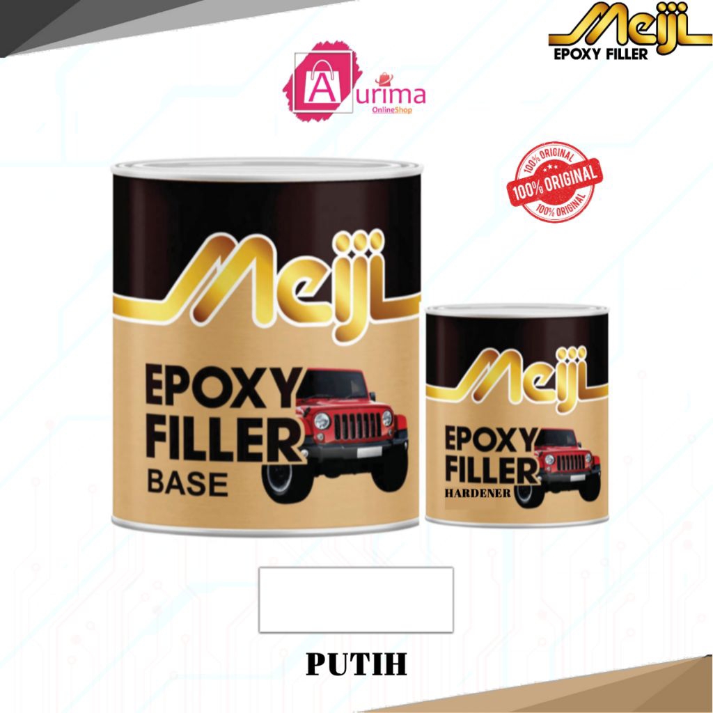 CAT DASAR MEIJI EPOXY FILLER 2 KOMPONEN WHITE CAT DASAR MOBIL PRIMER FILLER SURFACER ANTI KARAT