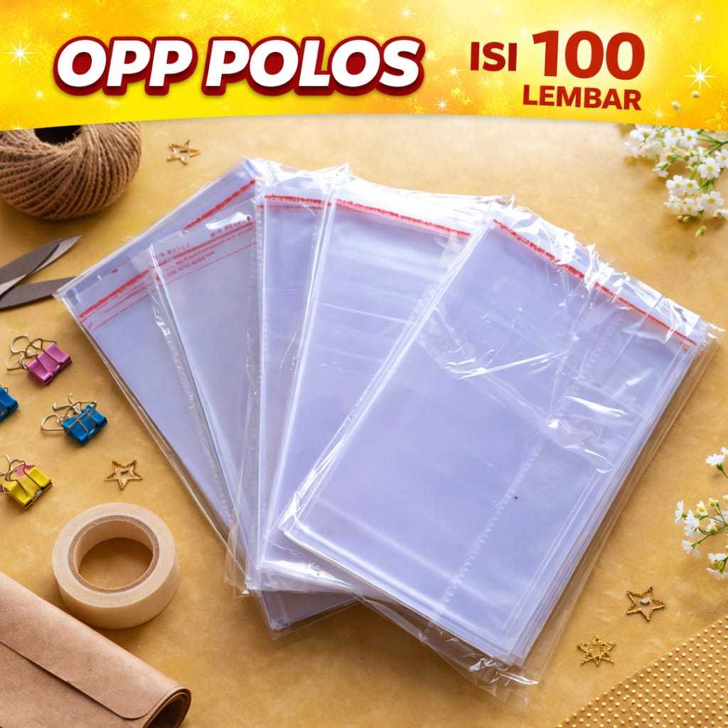 Opp Lem Roti plastik Buat packing Aksesoris 6x10 7x10 8x10 8x12 5x17 6x18 7x15 7x18 7x22 7x25 8x15 8