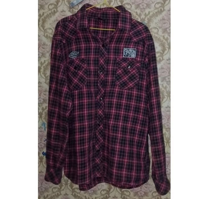 Flannel Veterano vtg Russ.K