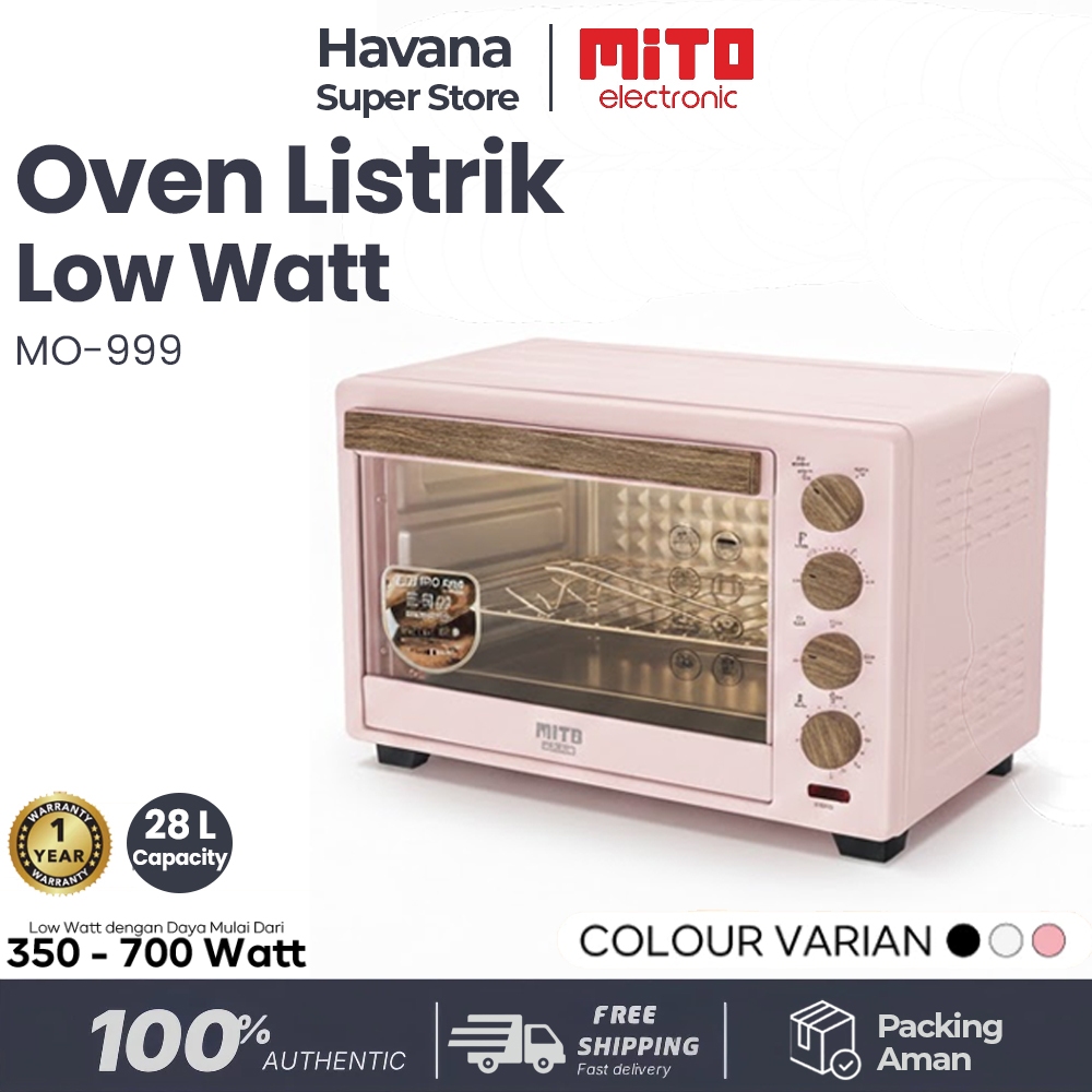 OVEN MITO MO 999 Oven Mito Listrik Mito Mo 999 TOP kapasitas 28L Low watt GARANSI RESMI MITO