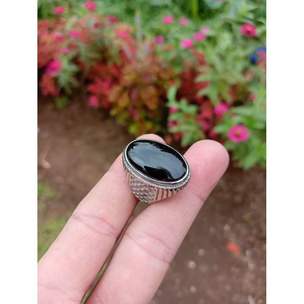 Batu akik yaman wulung Asli original ( Real pict)