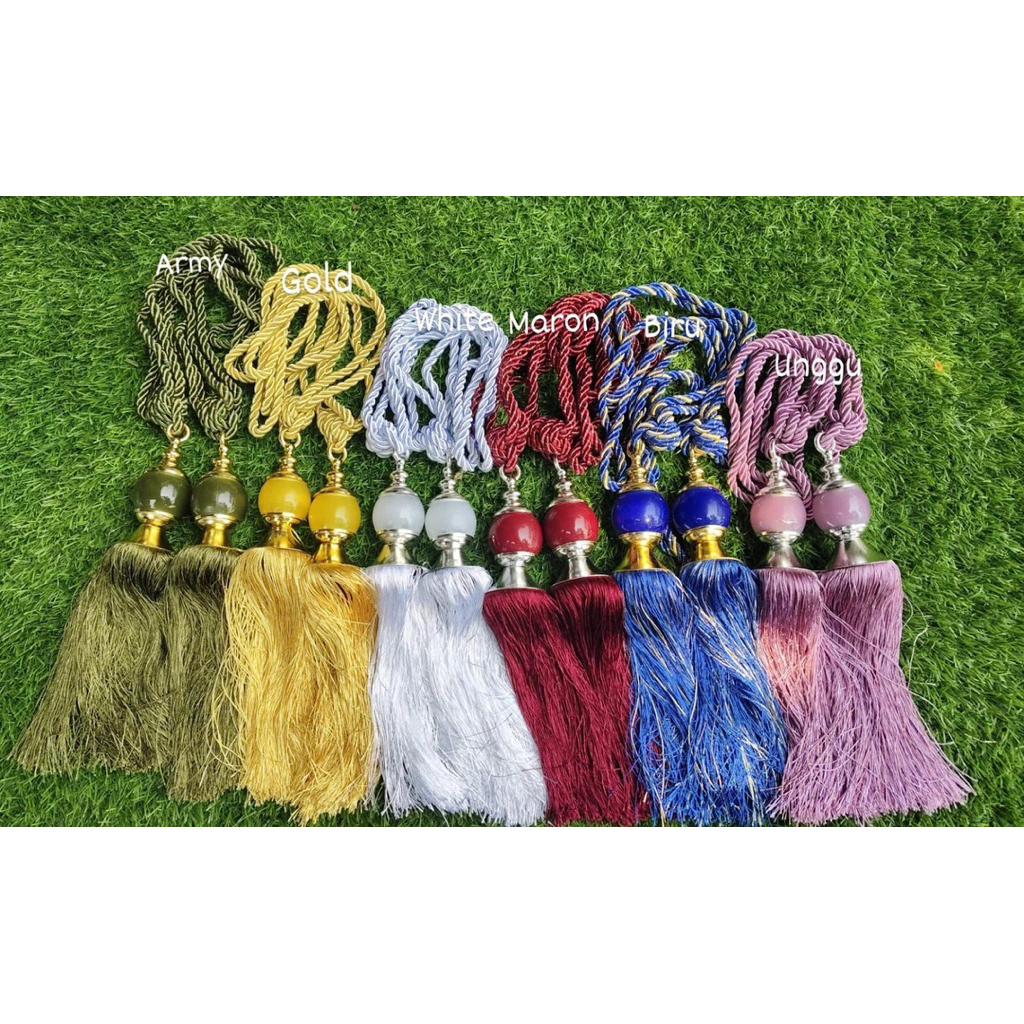 TESEL GIOK/tali gorden/tali gorden murah/ikat gorden/TASSEL TALI IKATAN GORDEN HORDENG GORDEN/tali g