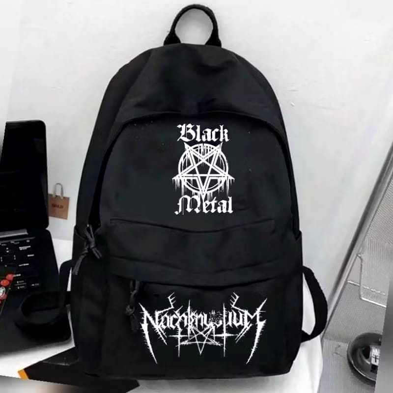 Tas Ransel Pria Wanita  Tas sekolah anakSD/SMP Backpack Tas Kuliah Warna Hitam