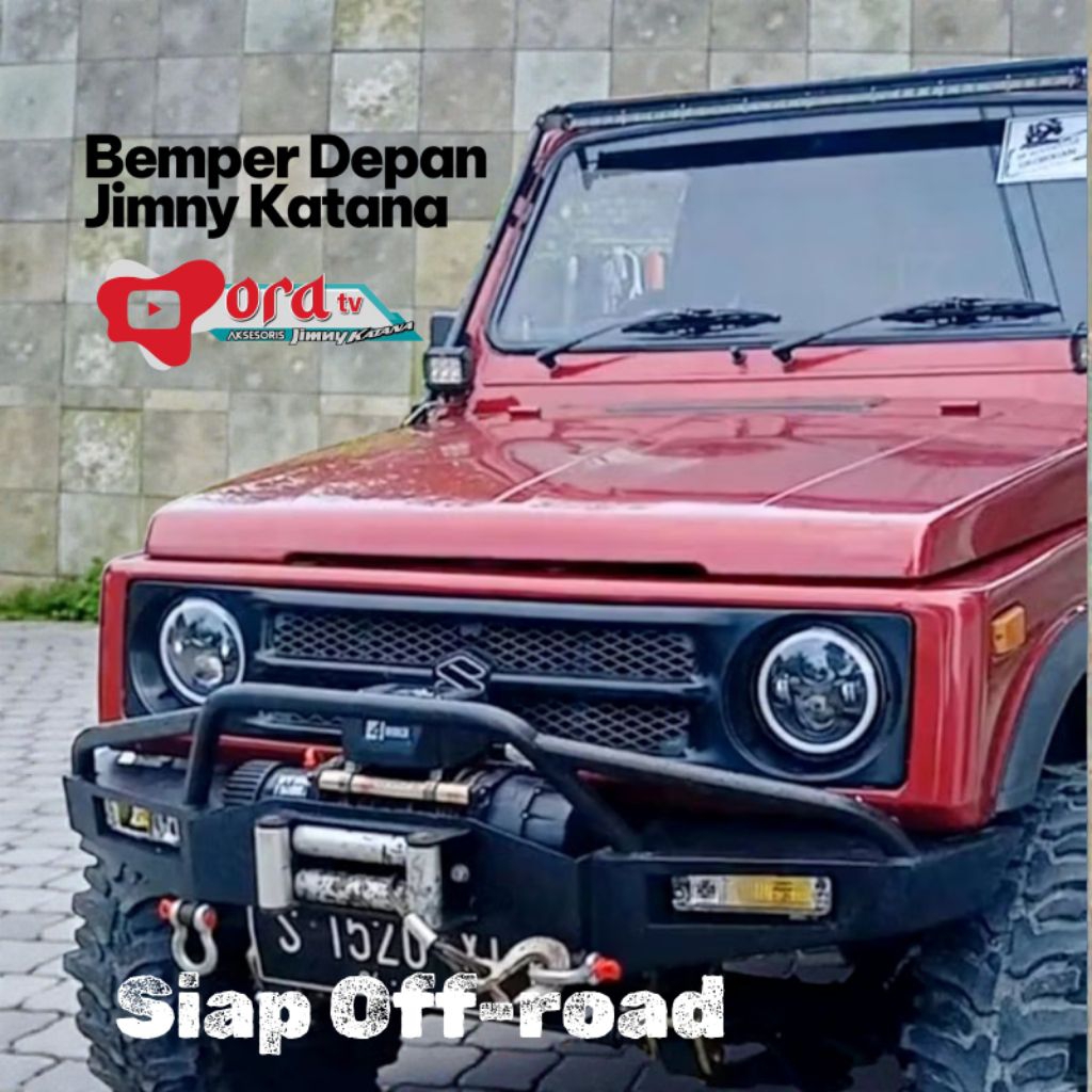 Bemper Jimny Katana Model ARB bagian depan dengan rumah winch by Ora TV
