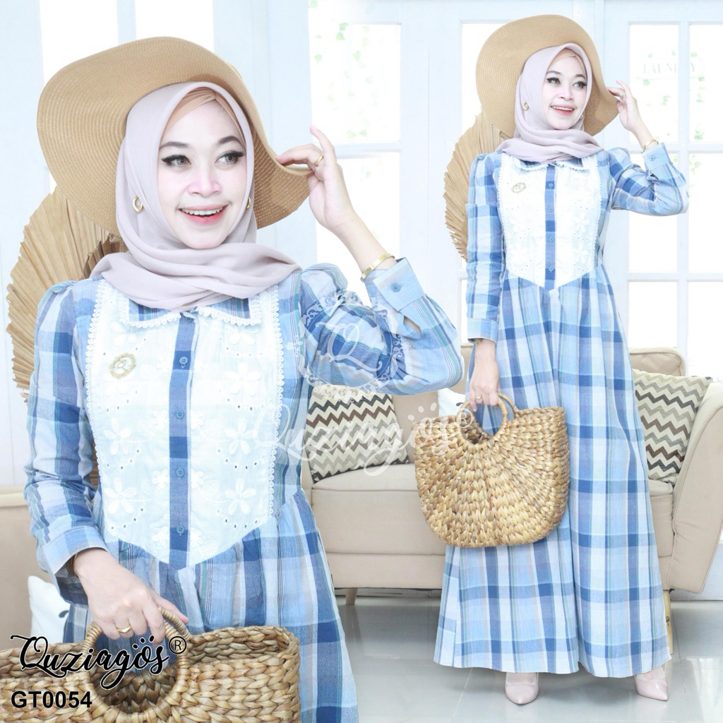 Gamis Katun Triset Quziagos Ready Siap Kirim