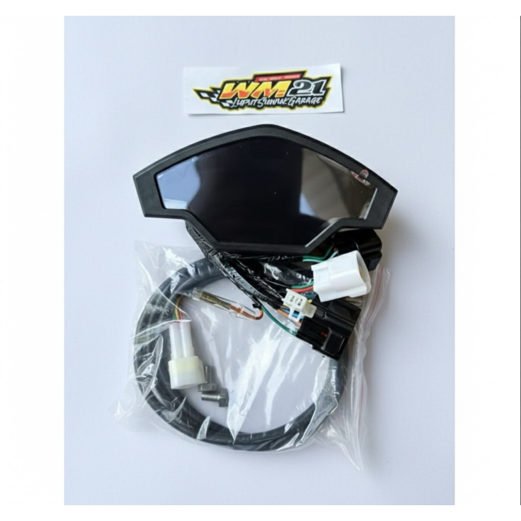 Speedometer Digital GPX Set Universal - Spido Spedo Meter Heli LCD Display Variasi Motor Ninja Vixio