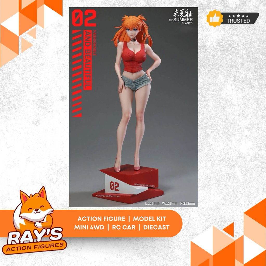 1/6 Scale Summer Girlfriend Series Asuka Langley Soryu - (EVA) Neon Genesis EVAngelion Statue - The 