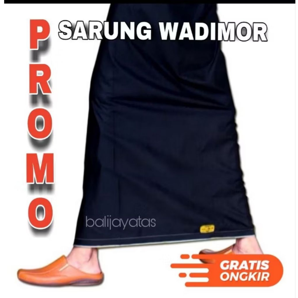 SARUNG WADIMOR HITAM POLOS Sarung Wadimor Hitam garis Sarung Pria Sarung wadimor hitam tumpal Sarung