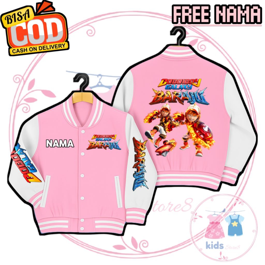 JACKET VARSITY ANAK BOBOIBOY GALAXY BARAJU BOBOIBOY NOVAX X BLIZZARD X SOPAN JACKET SWEATER HOODIE A