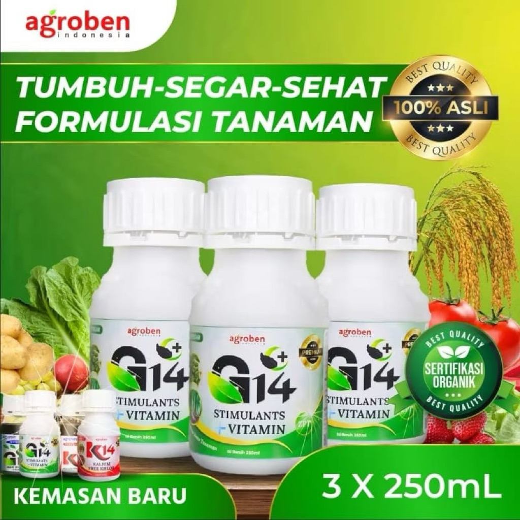 G14 Pupuk Organik Cair (paket 3 botol)