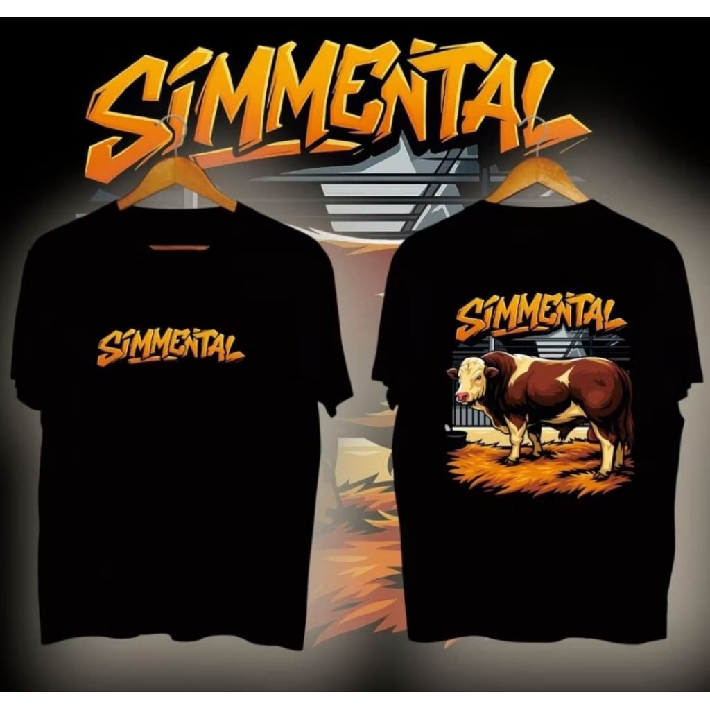 KAOS SAPI SIMMENTAL MOTIF VECTOR OREN
