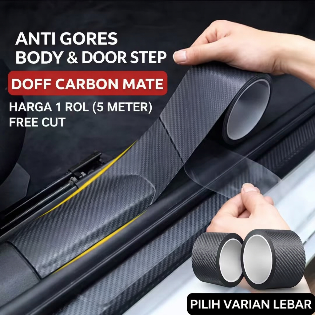 Nano Carbon 5D Omextra – Stiker Anti Gores Door Pilar Mobil