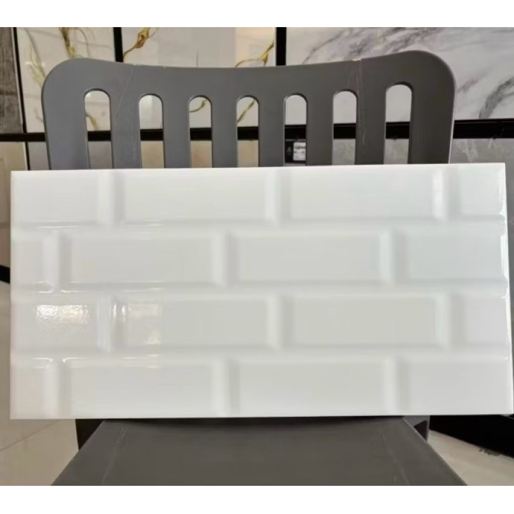 Keramik Dinding 25x50 Vennot White | Icarus