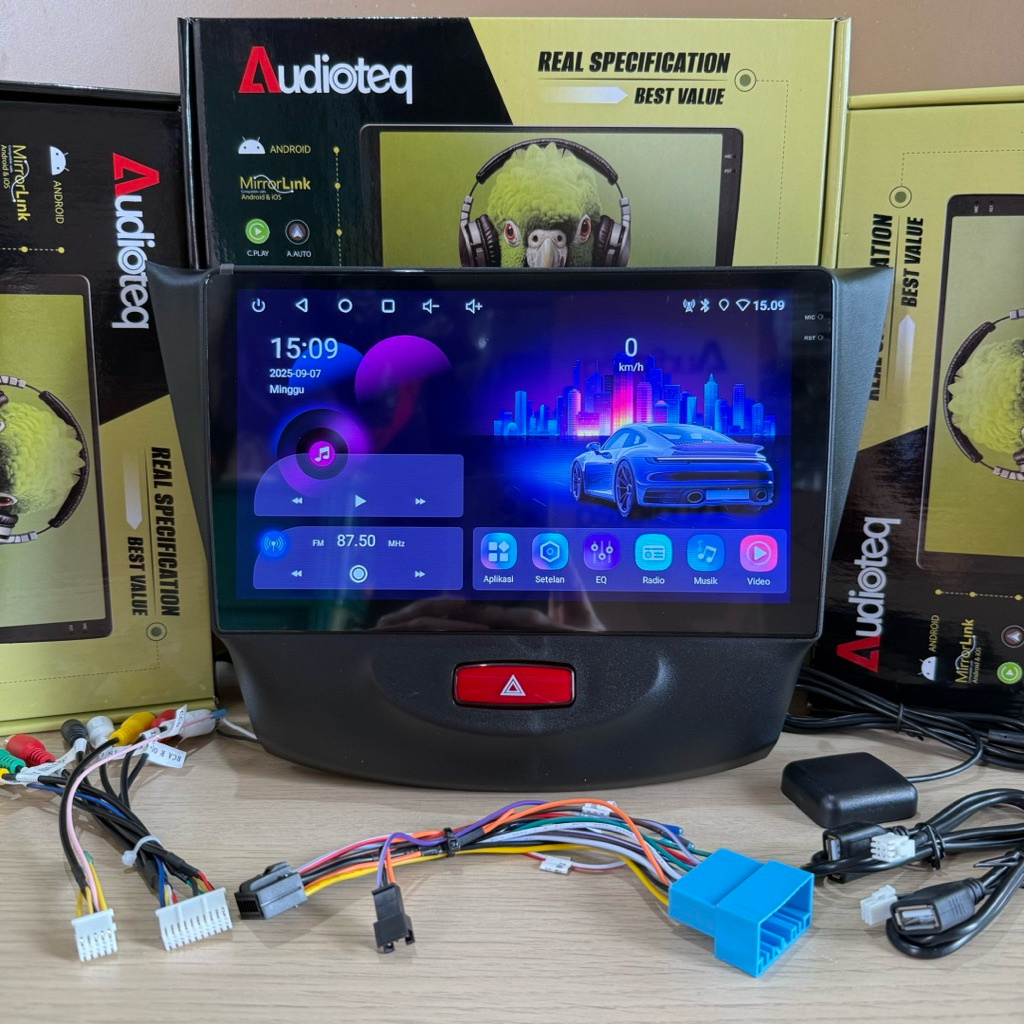 HEAD UNIT ANDROID AUDIOTEQ WULING CONFERO ANDROID 10 INCH AUDIOTEQ RAM 4/64 GB WULING CONFERO