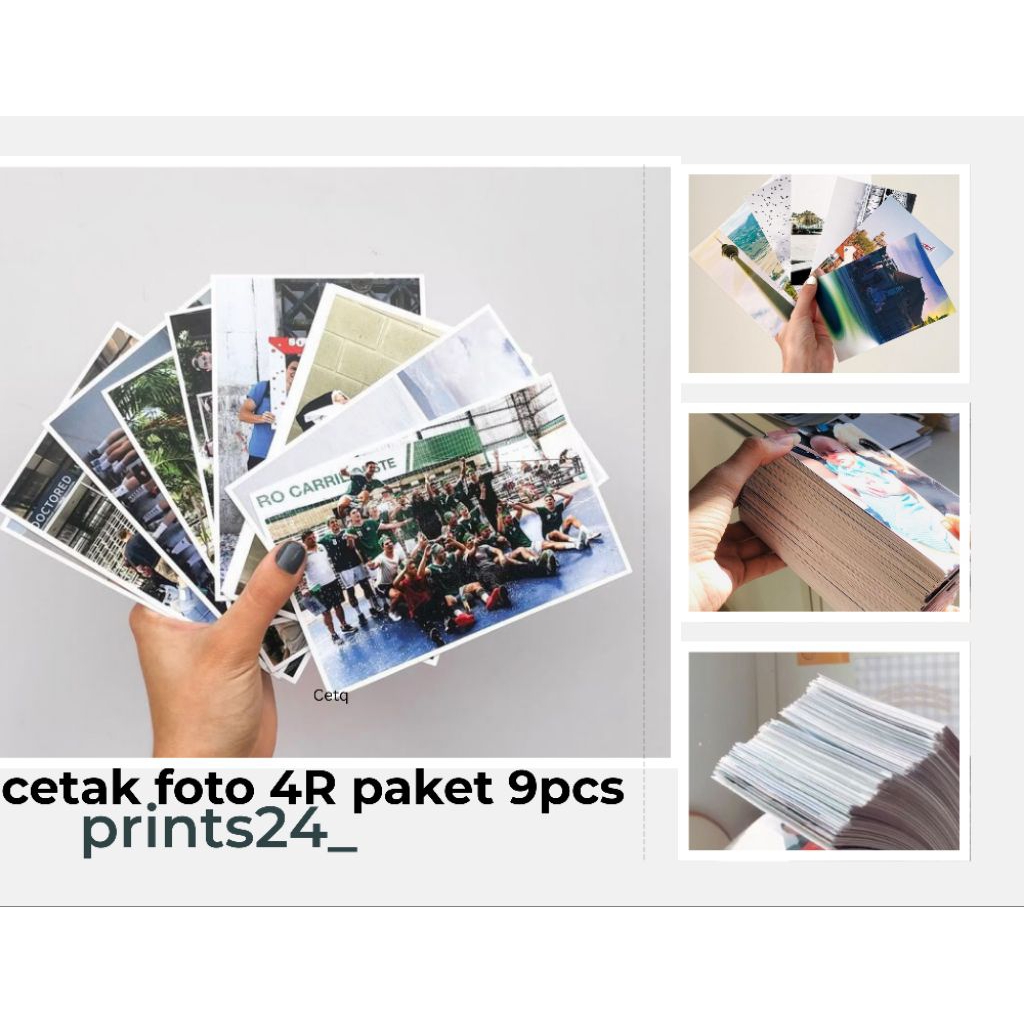 Cetak Foto Ukuran 4R 9 Foto Proses Cetak 1 Hari