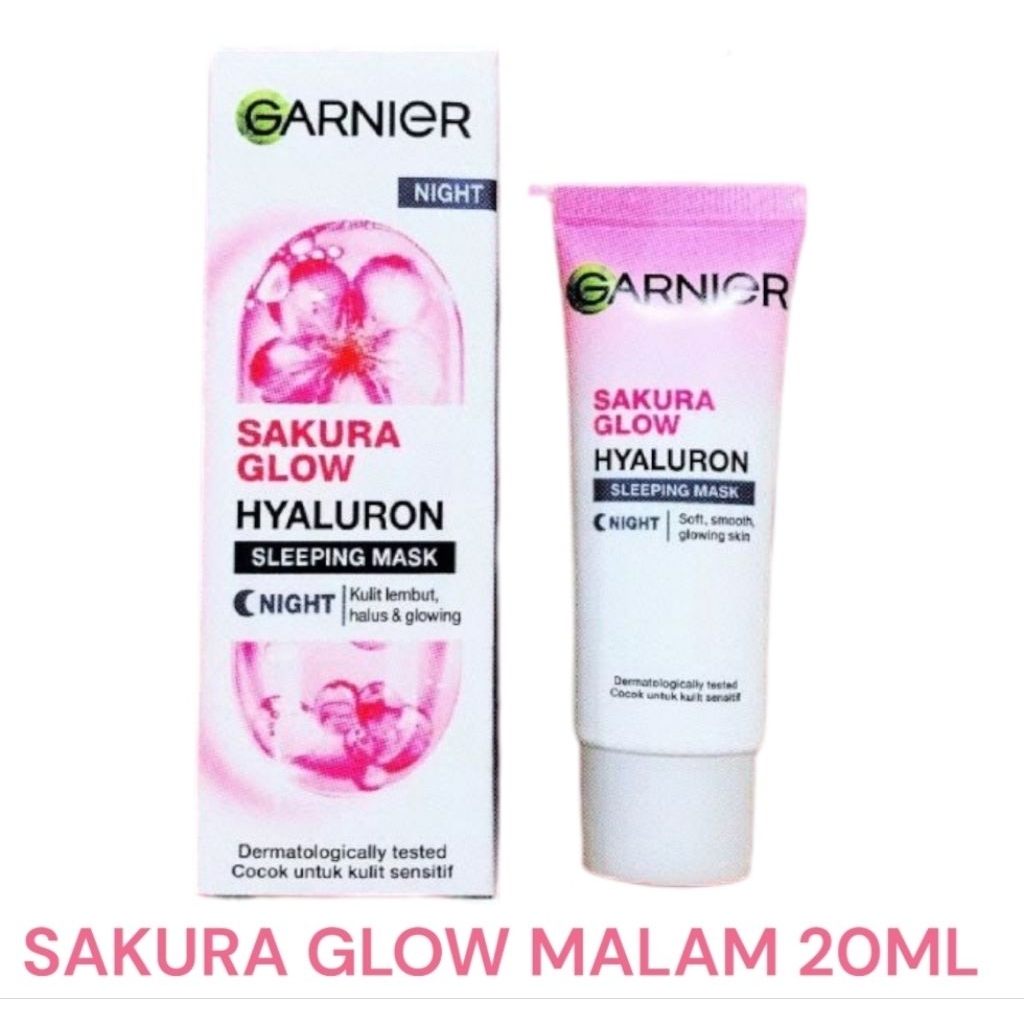 Garnier Sakura Glow Serum Cream 20gr - Mencerahkan, Melembabkan, Antioksidan