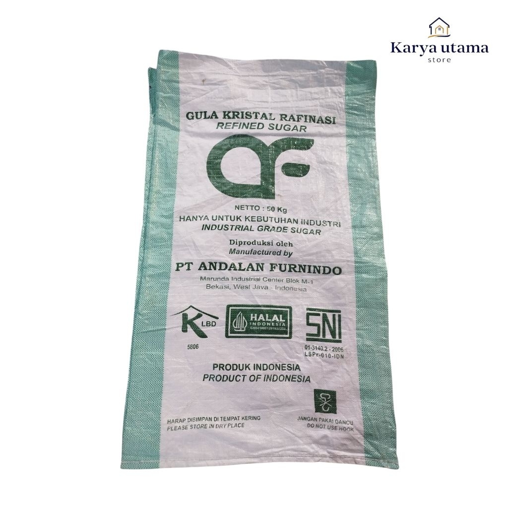 Karung plastik Bekas Gula Isi 10 pcs | Karung Bekas Gula Rafinasi