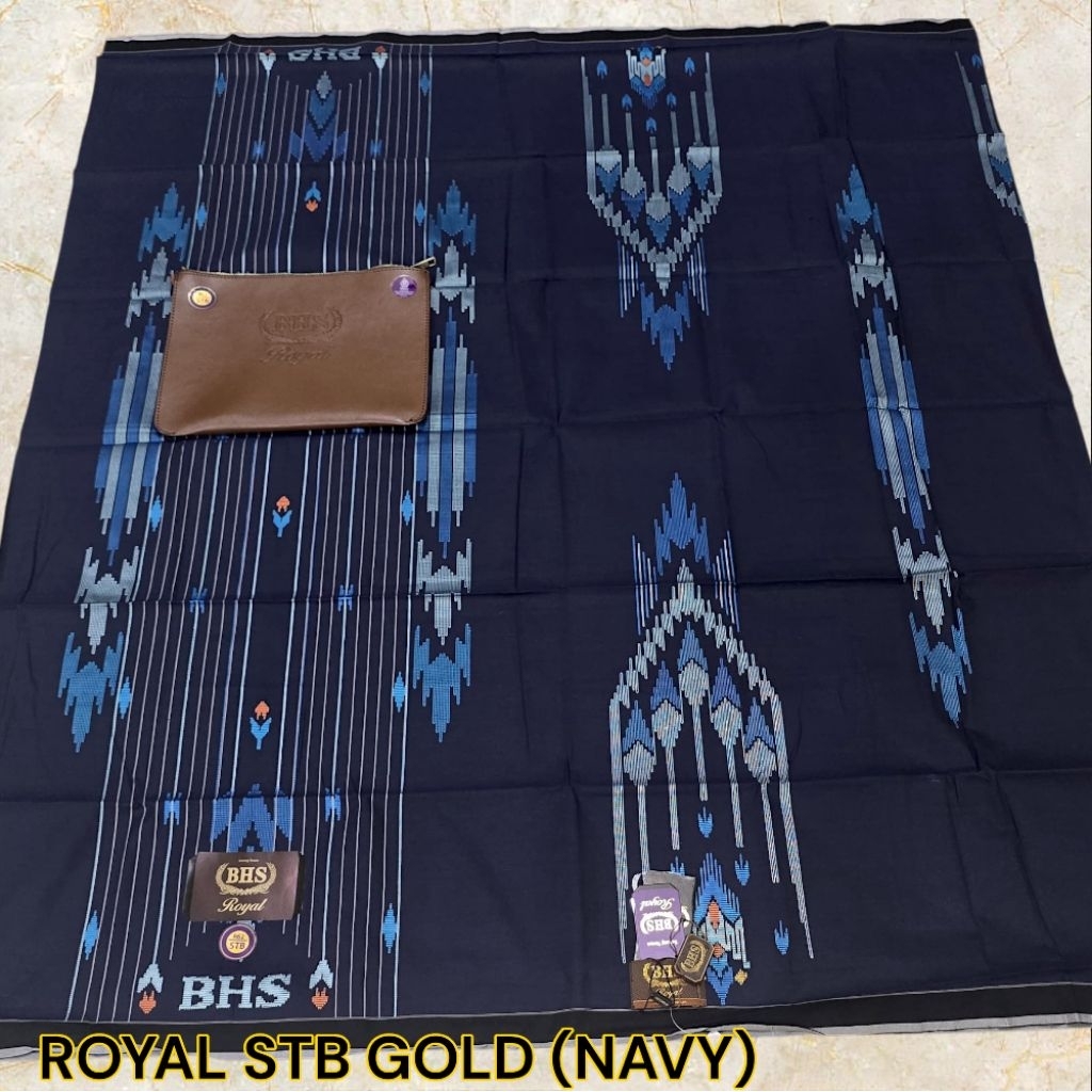 Sarung BHS Royal STB GOLD Biru Dongker
