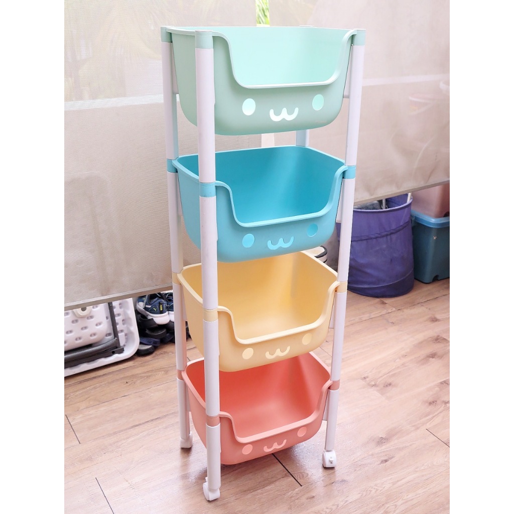 Rak Susun Beroda 4 Tingkat Anak - Preloved BEKAS