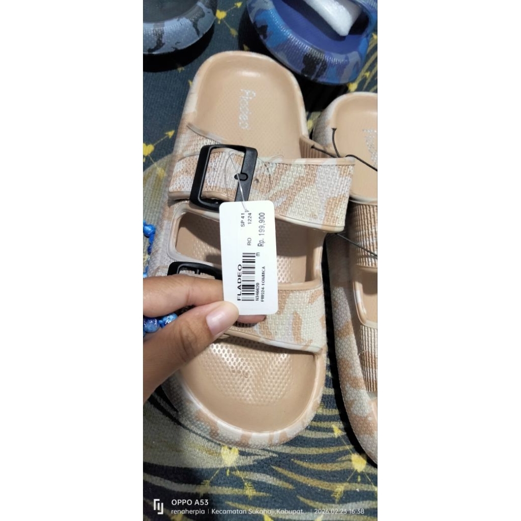 sandal karet fladeo