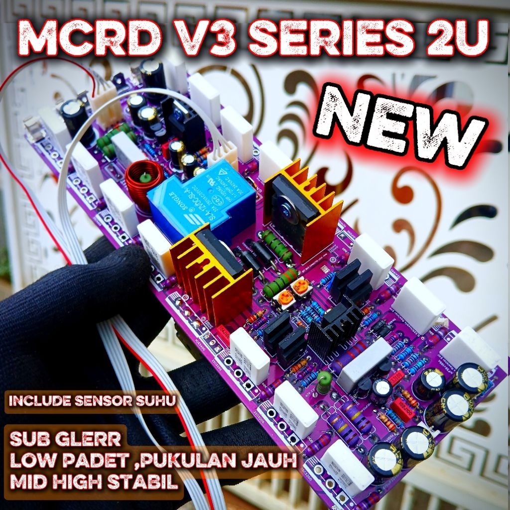 MCRD V3 SERIES topology Darlington |20 2U | Amplifier Subwoofer | KULIATAS TINGGI | Mode Built Up