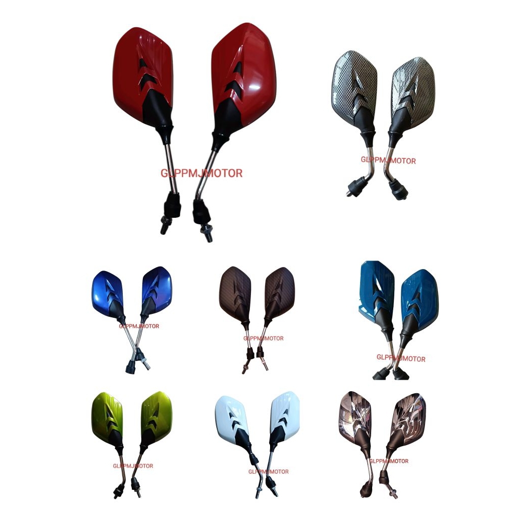 Spion VERANO Kaca Spion VARIO VARIASI Universal Untuk Semua Motor Beat Vario 160 Mio 125 Supra Karis