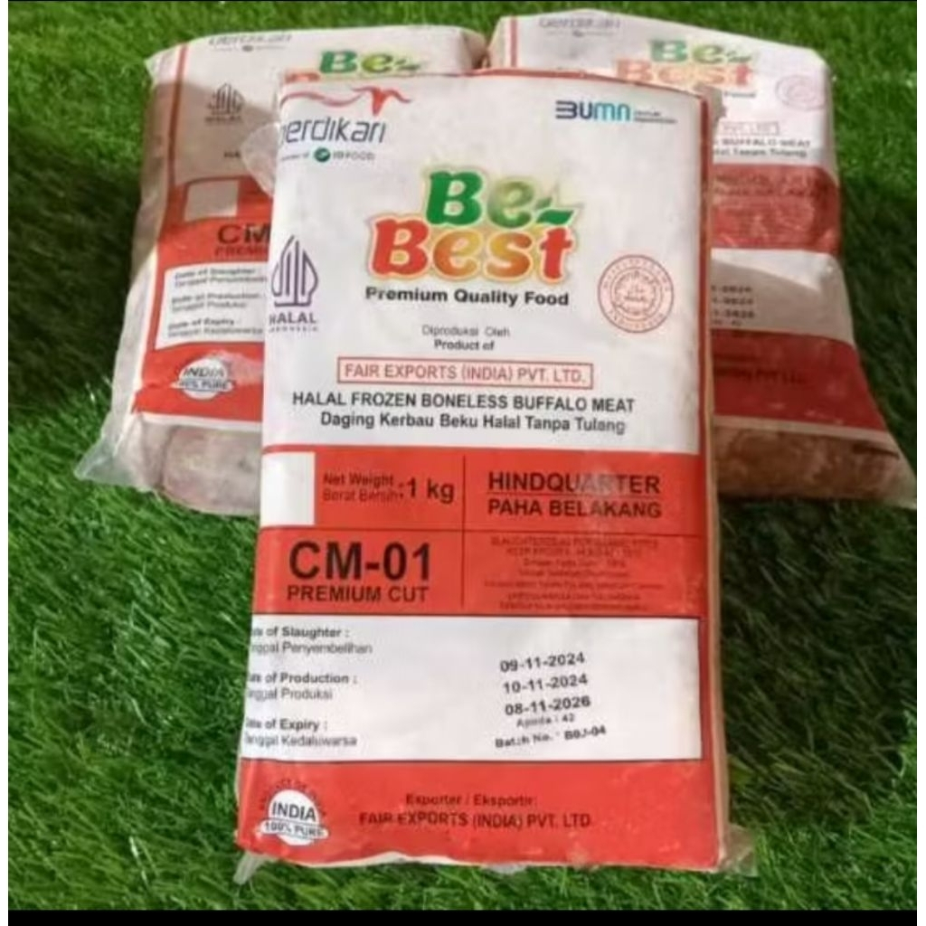 Daging Kerbau Kita CM-01 1kg Frozen – Halal – Fresh, Bersih, Siap Olah | Toko Daging Nusantara