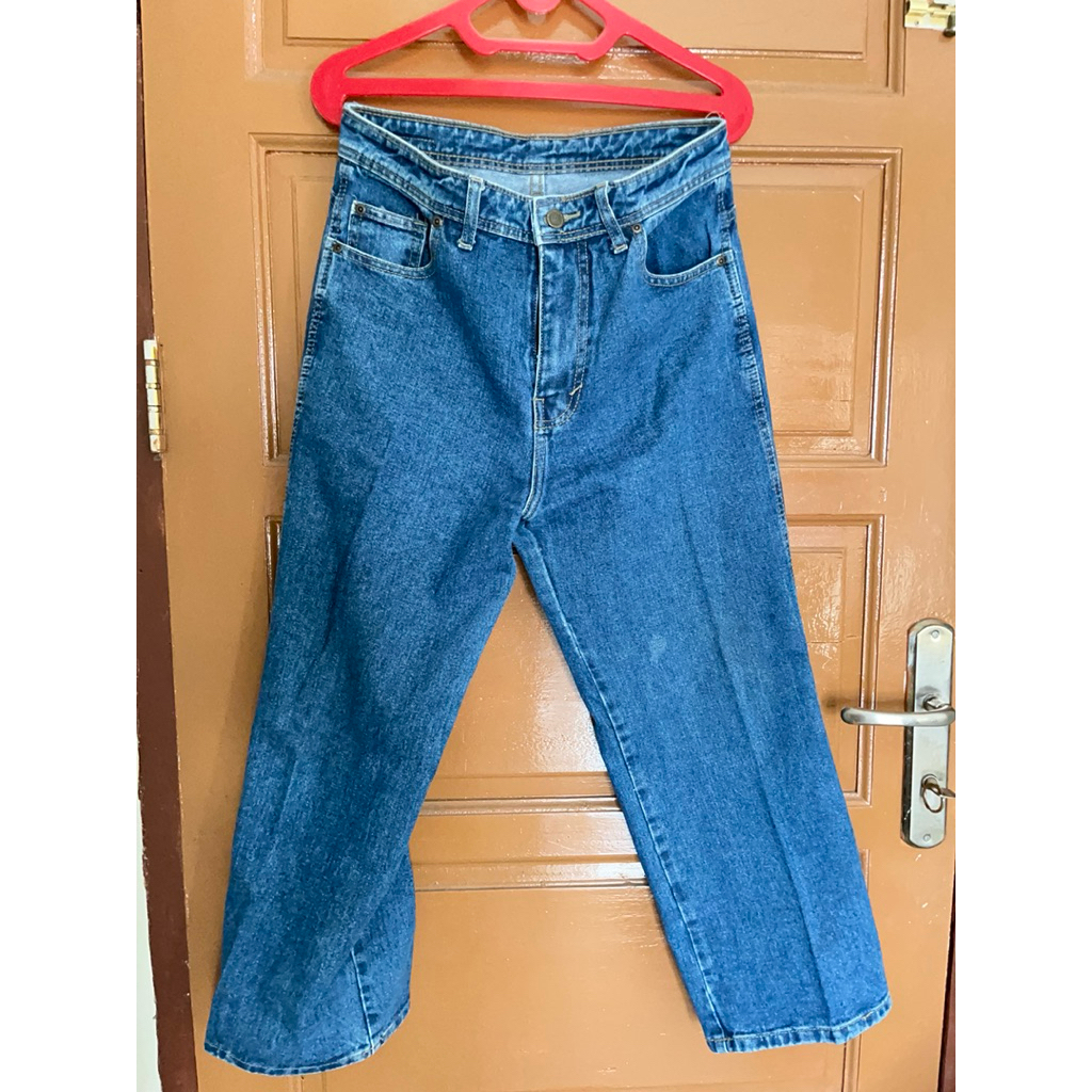 [PRELOVED] ESROCTE Eira Pants | Celana Loose Jeans High-Waist Wanita size 32