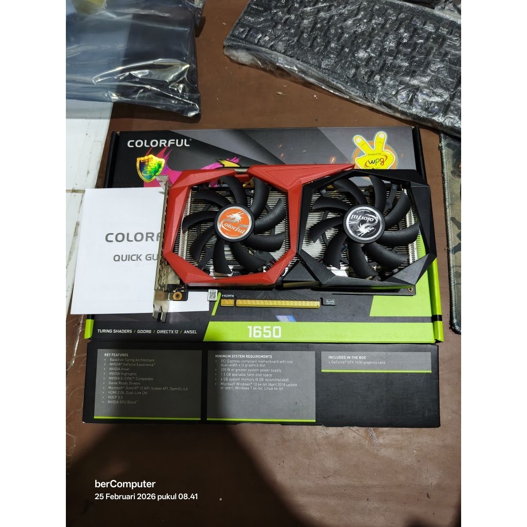 VGA CARD NVIDIA GTX 1050ti gtx 1060 gtx 1650 4GB DDR6 dan 1650 super