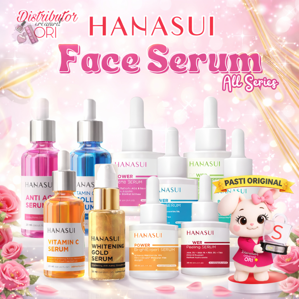 Hanasui Serum Wajah Vitamin C / Collagen / Anti Acne / Whitening Gold 20 ML | Power Serum Expert Bri