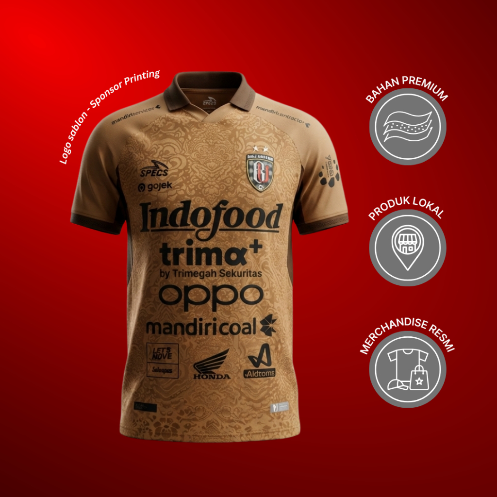 Bali United FC GK Away Jersey Replica Version 2025 - JERSEY REPLIKA OFFICIAL BUFC