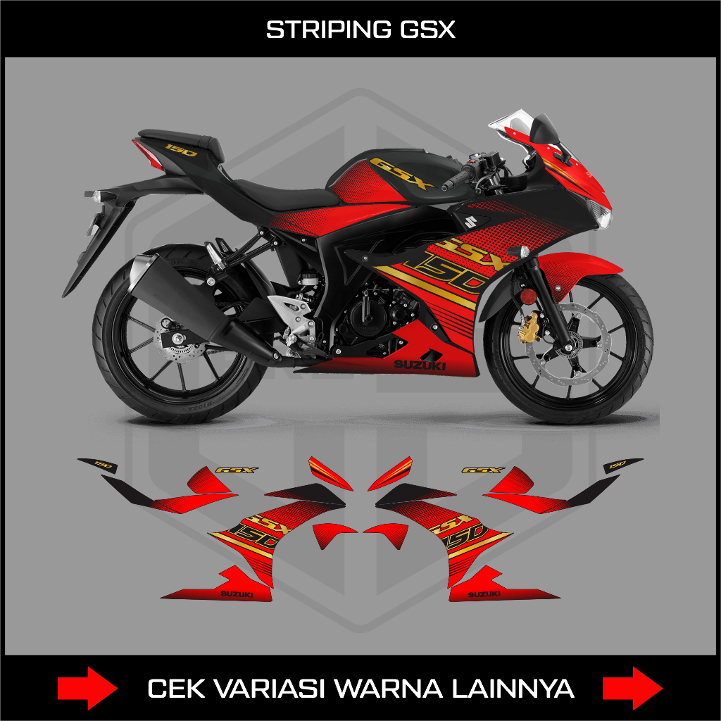 STRIPING GSX 150R / DECAL STICKER SUZUKI GSX 150 R