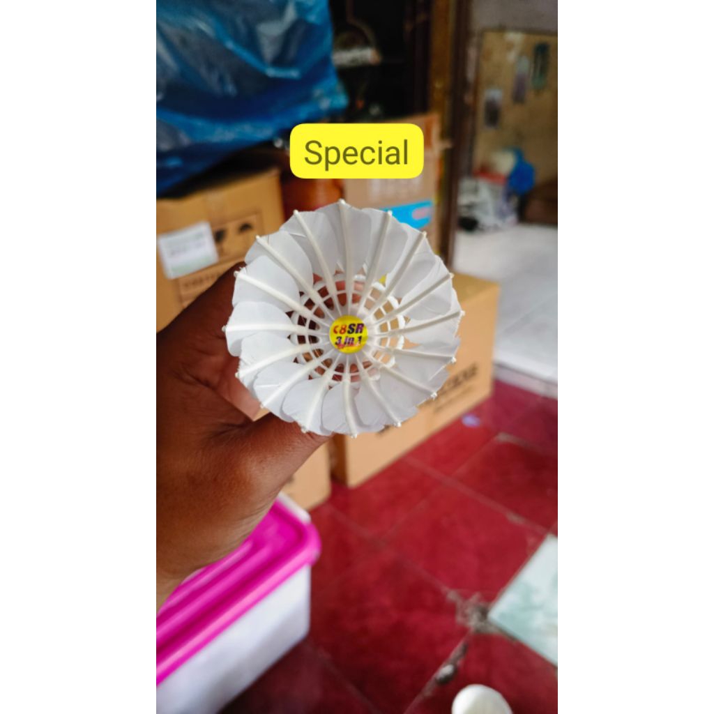 shuttlecock murah berkualitas varian 3 in 1 shuttlecock 3 in 1 shuttlecock badminton