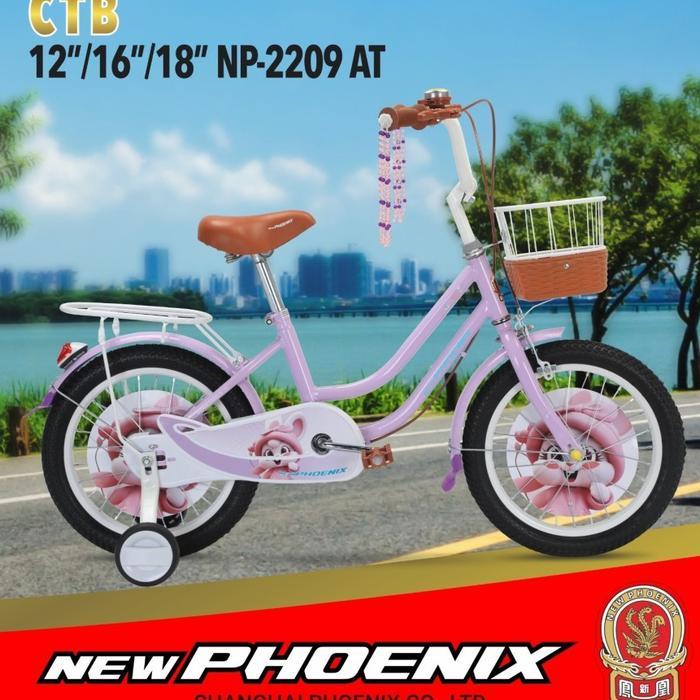 SEPEDA ANAK CEWE MINI 12 PHOENIX 2209 SEPEDA ANAK 12 INCH PHOENIX